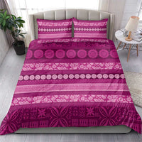 Fiji Marau na Kerisimasi Bedding Set Pink Tapa Masi Inspired Christmas LT9 - Polynesian Pride