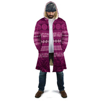 Fiji Marau na Kerisimasi Cloak Pink Tapa Masi Inspired Christmas LT9 - Polynesian Pride