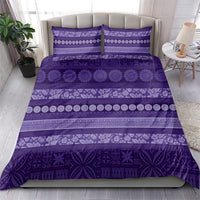Fiji Marau na Kerisimasi Bedding Set Purple Tapa Masi Inspired Christmas LT9 - Polynesian Pride