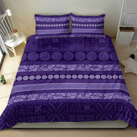 Fiji Marau na Kerisimasi Bedding Set Purple Tapa Masi Inspired Christmas LT9 - Polynesian Pride
