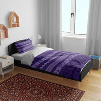 Fiji Marau na Kerisimasi Bedding Set Purple Tapa Masi Inspired Christmas LT9 - Polynesian Pride