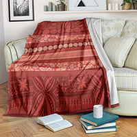 Fiji Marau na Kerisimasi Blanket Red Tapa Masi Inspired Christmas LT9 Red - Polynesian Pride