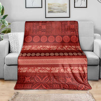 Fiji Marau na Kerisimasi Blanket Red Tapa Masi Inspired Christmas LT9 - Polynesian Pride