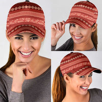 Fiji Marau na Kerisimasi Classic Cap Red Tapa Masi Inspired Christmas LT9 - Polynesian Pride
