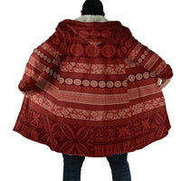Fiji Marau na Kerisimasi Cloak Red Tapa Masi Inspired Christmas LT9 - Polynesian Pride