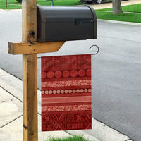 Fiji Marau na Kerisimasi Garden Flag Red Tapa Masi Inspired Christmas LT9 - Polynesian Pride