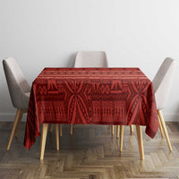 Fiji Marau na Kerisimasi Tablecloth Red Tapa Masi Inspired Christmas LT9 - Polynesian Pride