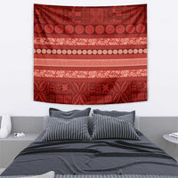 Fiji Marau na Kerisimasi Tapestry Red Tapa Masi Inspired Christmas LT9 - Polynesian Pride