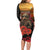 Maori Kiwi Soldier Fern Tattoo ANZAC Day Family Matching Long Sleeve Bodycon Dress and Hawaiian Shirt Lest We Forget