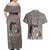 New Zealand Mother's Day Couples Matching Off Shoulder Maxi Dress and Hawaiian Shirt Maori Mo Toku Mama Silver Fern