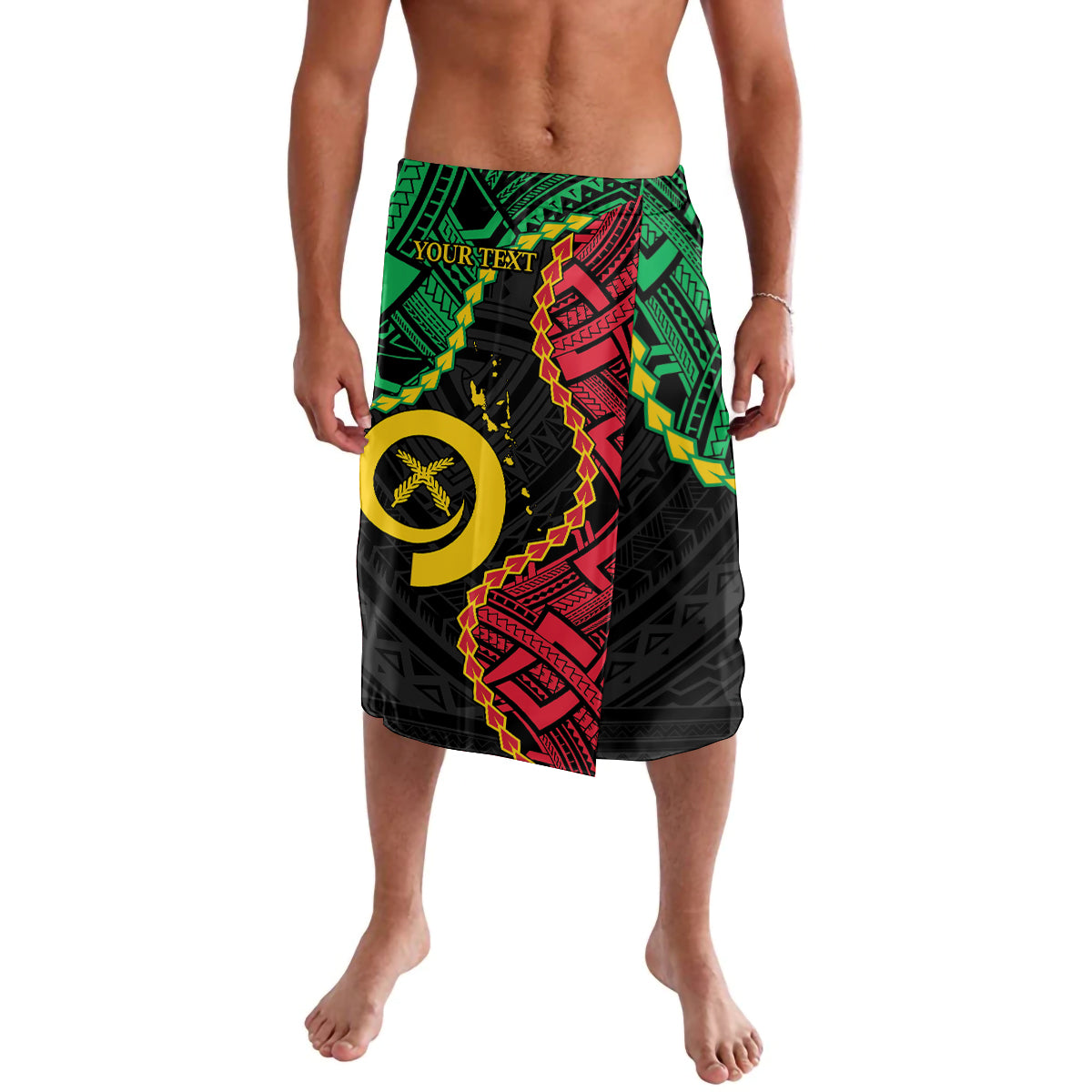 Personalised Vanuatu 44th Anniversary Lavalava Tugeta Yumi Selebretem Indipendens Dei