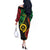 Personalised Vanuatu 44th Anniversary Off The Shoulder Long Sleeve Dress Tugeta Yumi Selebretem Indipendens Dei