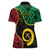 Personalised Vanuatu 44th Anniversary Women Polo Shirt Tugeta Yumi Selebretem Indipendens Dei