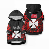 Wallis et Futuna Pet Hoodie Happy Independence Day LT9 Pullover Red - Polynesian Pride