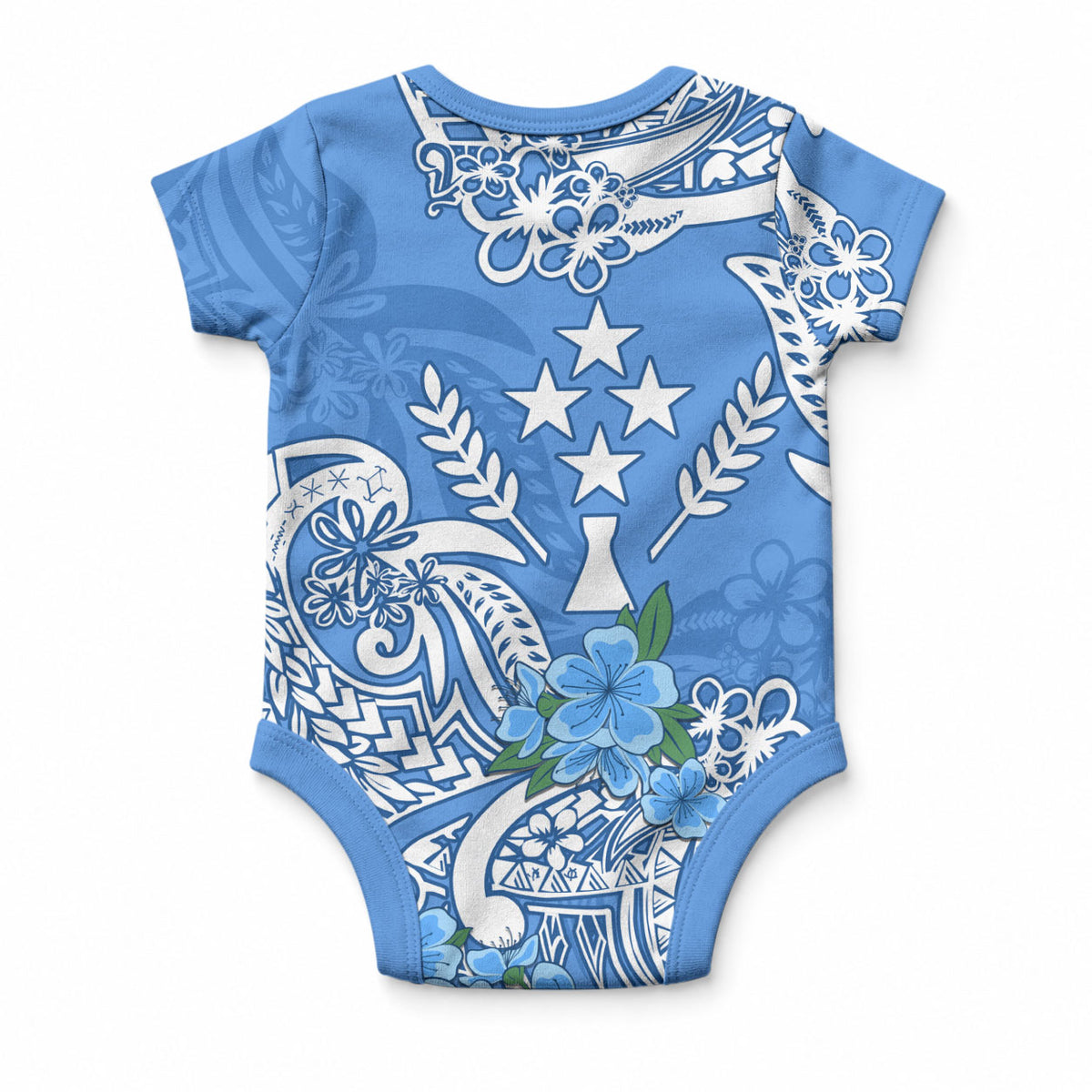 FSM Kosrae State Baby Onesie Polynesian Floral Tribal LT9 - Polynesian Pride