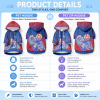 Tahiti Pet Hoodie Polynesian Floral Tribal LT9 - Polynesian Pride