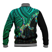 Custom Aotearoa Papua Shell Baseball Jacket Maori Tribal Pattern LT9 - Polynesian Pride