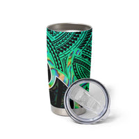 Personalised Aotearoa Papua Shell Tumbler Cup Maori Tribal Pattern LT9 - Polynesian Pride