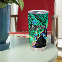 Personalised Aotearoa Papua Shell Tumbler Cup Maori Tribal Pattern LT9 - Polynesian Pride
