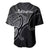 Aotearoa Maori Koru Baseball Jersey Polynesian Pacific Tribal - Black LT9 - Polynesian Pride