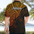 Aotearoa Maori Koru Hawaiian Shirt Polynesian Pacific Tribal - Gold LT9 - Polynesian Pride