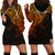 Aotearoa Maori Koru Hoodie Dress Polynesian Pacific Tribal - Gold LT9 - Polynesian Pride