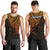 Aotearoa Maori Koru Men Tank Top Polynesian Pacific Tribal - Gold LT9 - Polynesian Pride