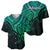 Aotearoa Maori Koru Baseball Jersey Polynesian Pacific Tribal - Green LT9 - Polynesian Pride