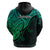 Aotearoa Maori Koru Hoodie Polynesian Pacific Tribal Green LT9 - Polynesian Pride