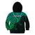 Aotearoa Maori Koru Kid Hoodie Polynesian Pacific Tribal - Green LT9 - Polynesian Pride