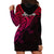 Aotearoa Maori Koru Hoodie Dress Polynesian Pacific Tribal - Pink LT9 - Polynesian Pride