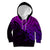 Aotearoa Maori Koru Kid Hoodie Polynesian Pacific Tribal - Purple LT9 Purple - Polynesian Pride