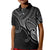 Custom Aotearoa Maori Koru Kid Polo Shirt Polynesian Pacific Tribal - Black LT9 Kid Black - Polynesian Pride