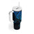 Personalised Aotearoa Papua Shell Tumbler With Handle Blue Polynesian Pacific Tribal