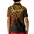 Custom Aotearoa Maori Koru Kid Polo Shirt Polynesian Pacific Tribal - Gold LT9 - Polynesian Pride