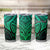 Personalised Aotearoa Papua Shell Tumbler Cup Green Polynesian Pacific Tribal