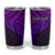 Personalised Aotearoa Papua Shell Tumbler Cup Purple Polynesian Pacific Tribal