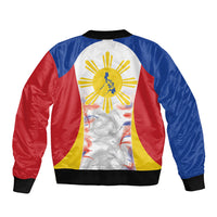Philippines Flag Day Bomber Jacket Filipino Feather Pattern LT9 - Polynesian Pride