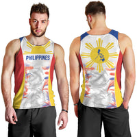 Philippines Flag Day Men Tank Top Filipino Feather Pattern LT9 - Polynesian Pride
