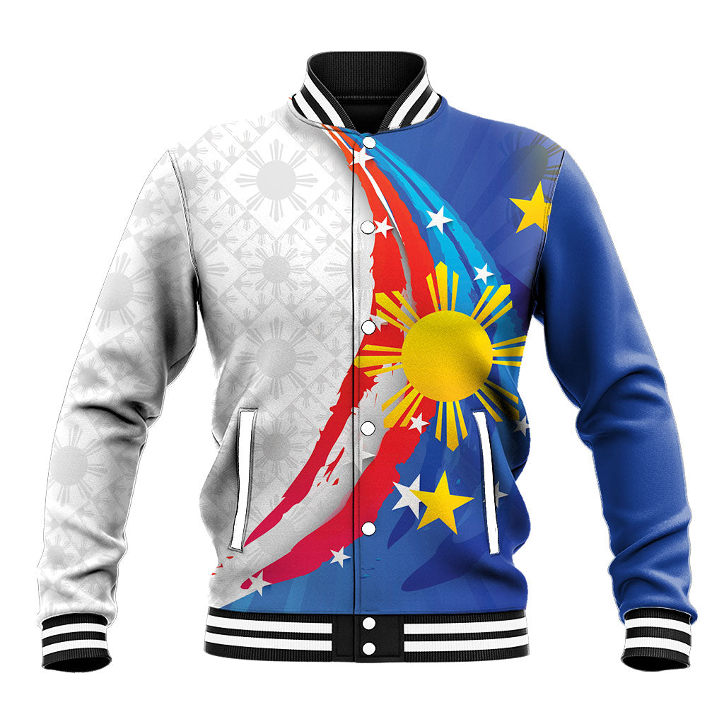Philippines Flag Day Baseball Jacket Filipino Pride Shines Bright On Flag Day LT9 Unisex White - Polynesian Pride