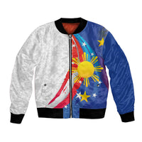 Philippines Flag Day Bomber Jacket Filipino Pride Shines Bright On Flag Day LT9 Unisex White - Polynesian Pride