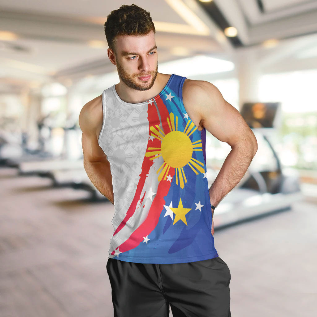 Philippines Flag Day Men Tank Top Filipino Pride Shines Bright On Flag Day LT9 White - Polynesian Pride