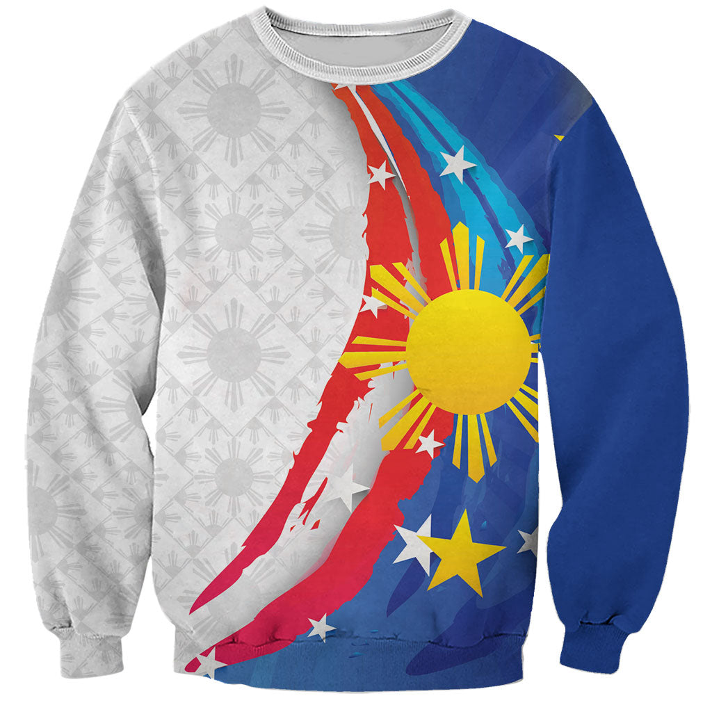 Philippines Flag Day Sweatshirt Filipino Pride Shines Bright On Flag Day LT9 Unisex White - Polynesian Pride