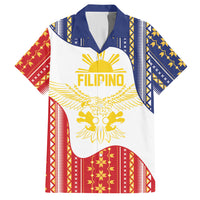 Philippines Flag Day Hawaiian Shirt Filipino Traditional Igorot Tribal Pattern LT9 White - Polynesian Pride