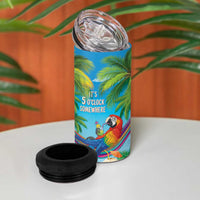 5 Oclock Somewhere 4 in 1 Can Cooler Tumbler Hawaii Parrots Cocktail Summer Beach Vibe LT9 - Polynesian Pride