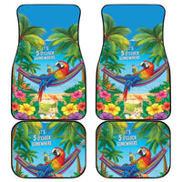 5 Oclock Somewhere Car Mats Hawaii Parrots Cocktail Summer Beach Vibe LT9 - Polynesian Pride