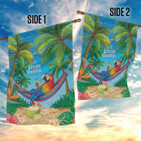 5 Oclock Somewhere Garden Flag Hawaii Parrots Cocktail Summer Beach Vibe LT9 - Polynesian Pride