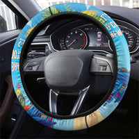 5 Oclock Somewhere Steering Wheel Cover Hawaii Parrots Cocktail Summer Beach Vibe LT9 - Polynesian Pride