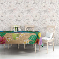 5 Oclock Somewhere Tablecloth Hawaii Parrots Cocktail Summer Beach Vibe LT9 - Polynesian Pride
