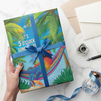 5 Oclock Somewhere Wrapping Paper Hawaii Parrots Cocktail Summer Beach Vibe LT9 - Polynesian Pride